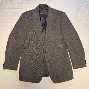 Academia Vintage Blazer Farah Clothing Co Wool Suit Jacket 42 L w Elbow Patches